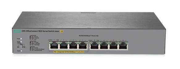 HPE OfficeConnect 1820-8G-PoE+ (65W) Switch #J9982A