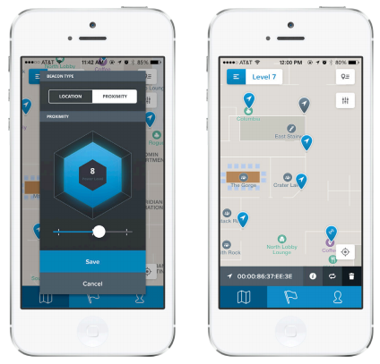 The Aruba Beacons app lets venues manage and configure Aruba Beacons on the go.