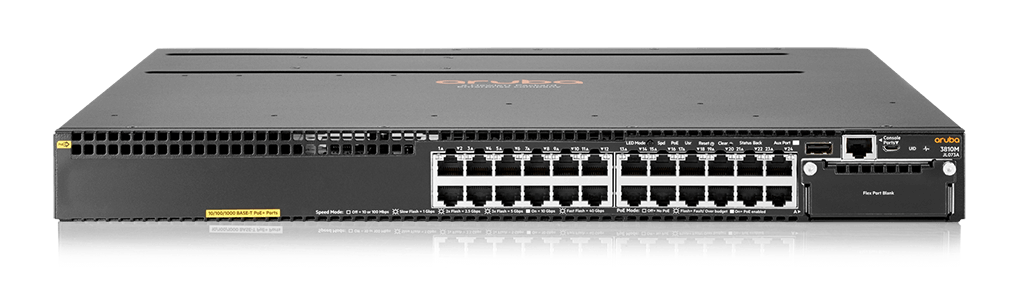 Aruba 3810M 24G PoE+ 1-slot Switch (JL073A)