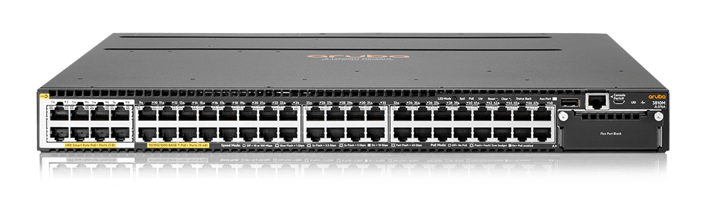 Aruba 3810M 40G 8SR PoE+ 1-slot Switch (JL076A)