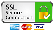 SSL Secured Connection. Payment methods accepted: American Express, MasterCard and Visa